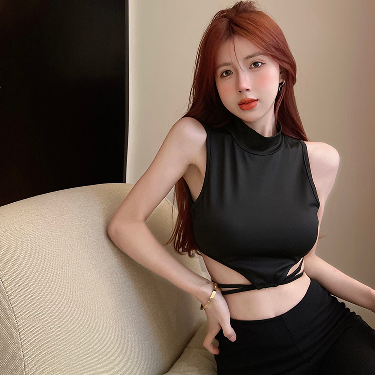 QADCOL Thiết Kế Cảm Biến Linge Thắt Lưng Sâu Mùa Hè Cho Nữ Mặc Áo Ngắn - Nash niche