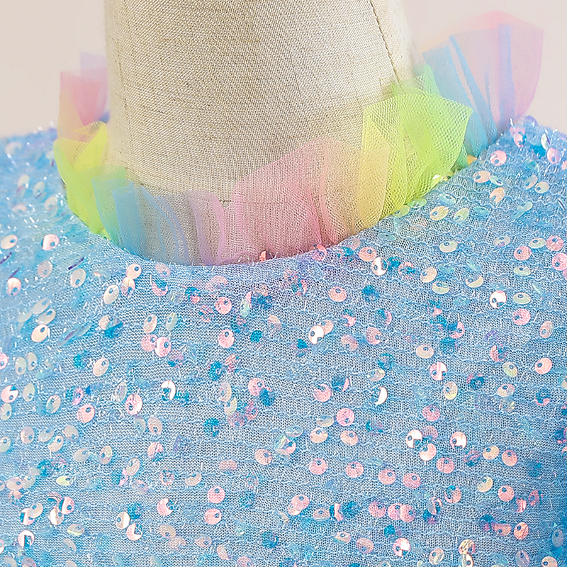 Đầm Công Chúa Phối Ren Đính Kim Sa LP-370 Thời Trang Mùa Hè Cho Bé Gái 4-14 Tuổi