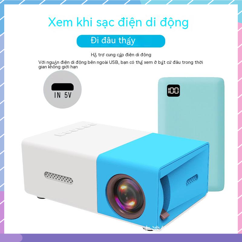 Máy ChiếU mini LED-HD 1080P ChấT LượNg Cao