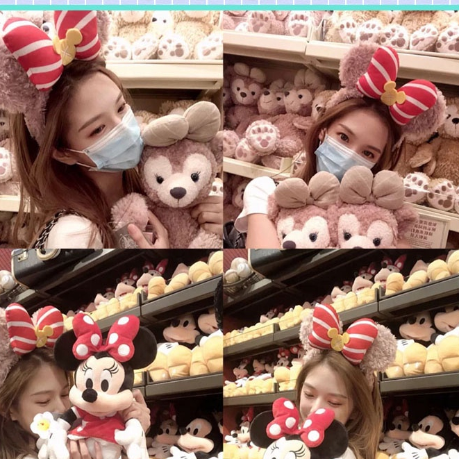 Cài tóc hình chuột Mickey Minnie dễ thương cho cặp đôi