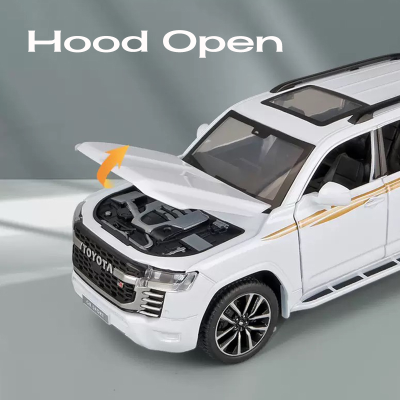 Mô Hình Xe Hơi Toyota LC300 GR Bằng Hợp Kim Có Đèn Và Âm Thanh Tỉ Lệ 1: 32 Làm Quà Tặng Sinh Nhật Cho Bé Trai