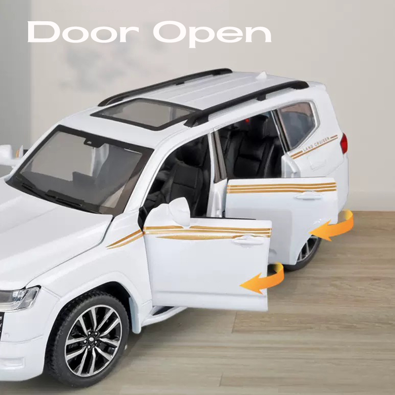 Mô Hình Xe Hơi Toyota LC300 GR Bằng Hợp Kim Có Đèn Và Âm Thanh Tỉ Lệ 1: 32 Làm Quà Tặng Sinh Nhật Cho Bé Trai