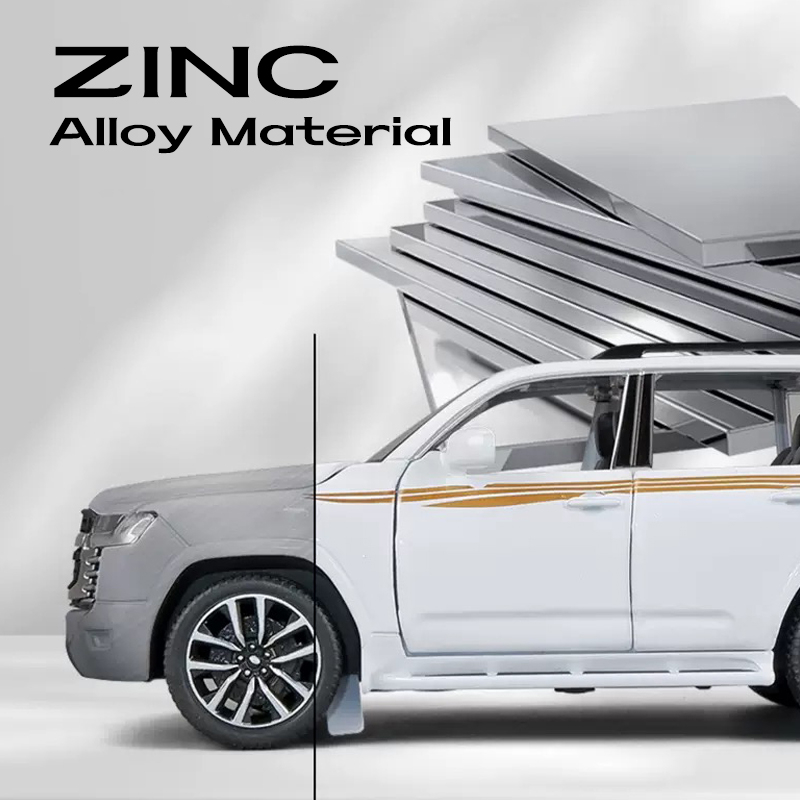 Mô Hình Xe Hơi Toyota LC300 GR Bằng Hợp Kim Có Đèn Và Âm Thanh Tỉ Lệ 1: 32 Làm Quà Tặng Sinh Nhật Cho Bé Trai