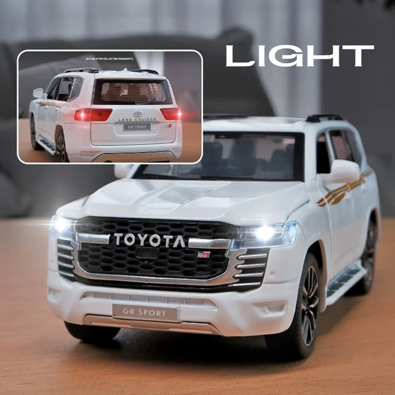 Mô Hình Xe Hơi Toyota LC300 GR Bằng Hợp Kim Có Đèn Và Âm Thanh Tỉ Lệ 1: 32 Làm Quà Tặng Sinh Nhật Cho Bé Trai