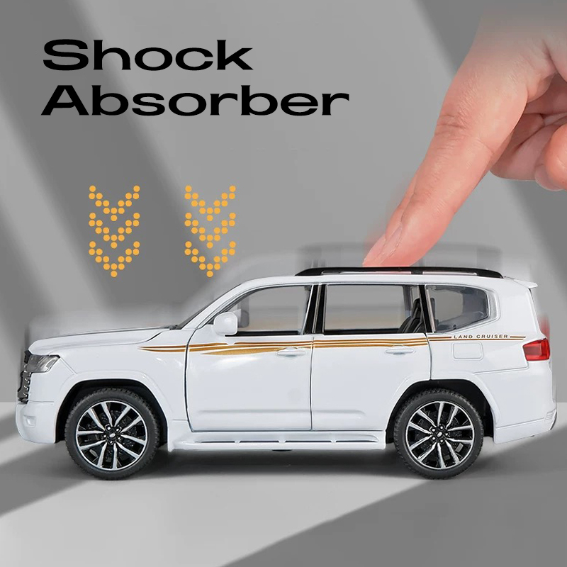 Mô Hình Xe Hơi Toyota LC300 GR Bằng Hợp Kim Có Đèn Và Âm Thanh Tỉ Lệ 1: 32 Làm Quà Tặng Sinh Nhật Cho Bé Trai