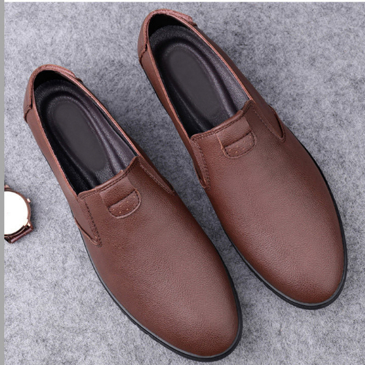 Giày da LAVINA CARPIO đế bằng thoáng khí phong cách Hàn Quốc thời trang mùa thu cho nam