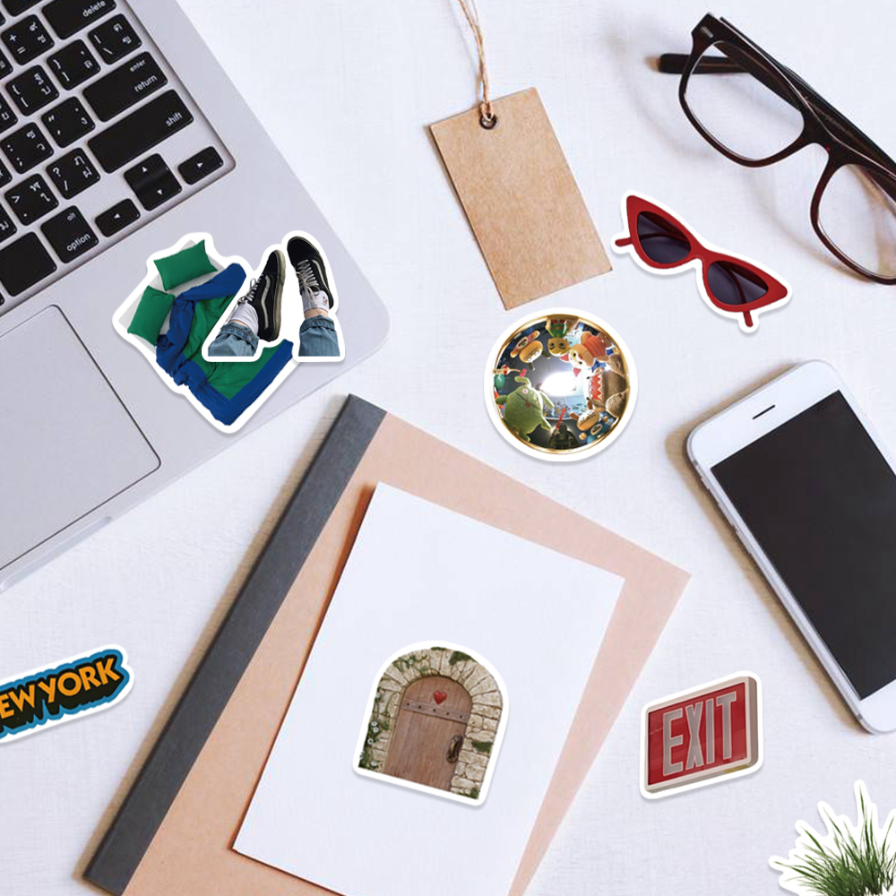 Bộ 63 Sticker Dán Trang Trí Sổ Tay / Nhật Ký / Điện Thoại DIY