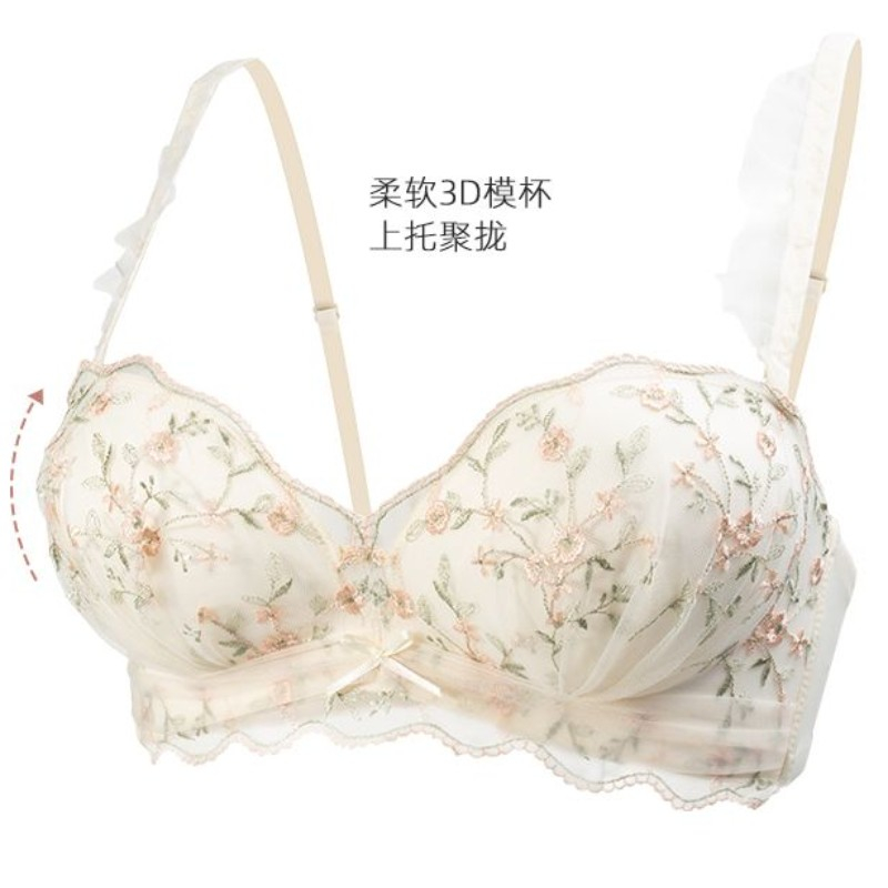 Áo Lót Nâng Ngực Mềm Mại Phối Ren Hoa Không Đường May 4 Màu Thời Trang Dành Cho Nữ | BigBuy360 - bigbuy360.vn