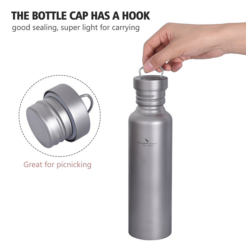 Bình Nước Titan 25.6oz / 750ml Có Nắp Đậy Tiện Dụng Cho Hoạt Động Ngoài Trời