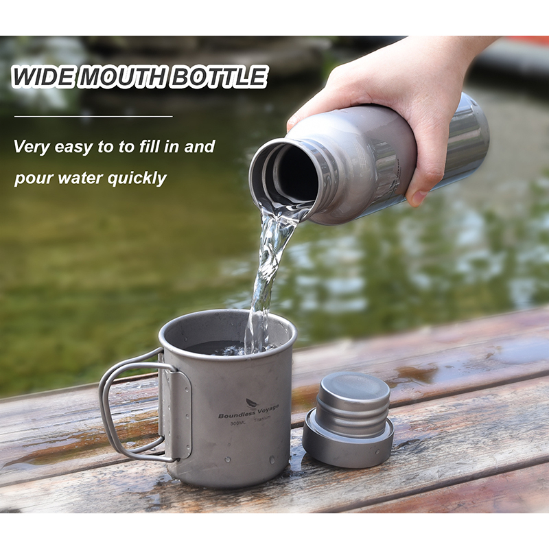 Bình Nước Titan 25.6oz / 750ml Có Nắp Đậy Tiện Dụng Cho Hoạt Động Ngoài Trời