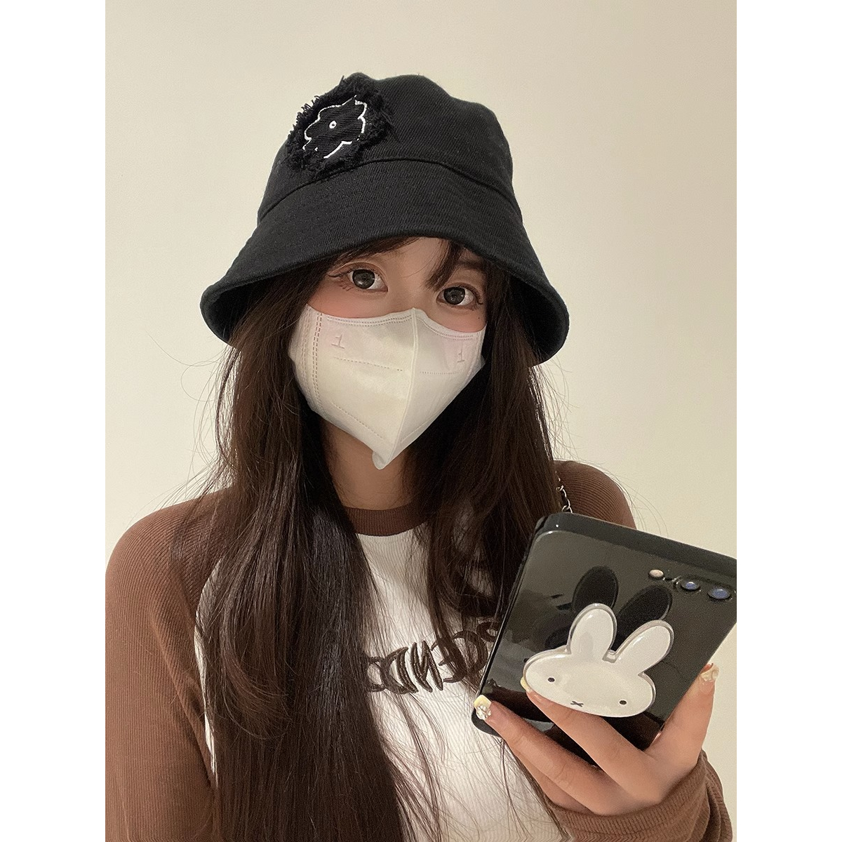 Mũ Bucket Thêu Hoa Thoáng Khí Thoải Mái Dễ Phối Đồ Thời Trang Mới Cho Nữ