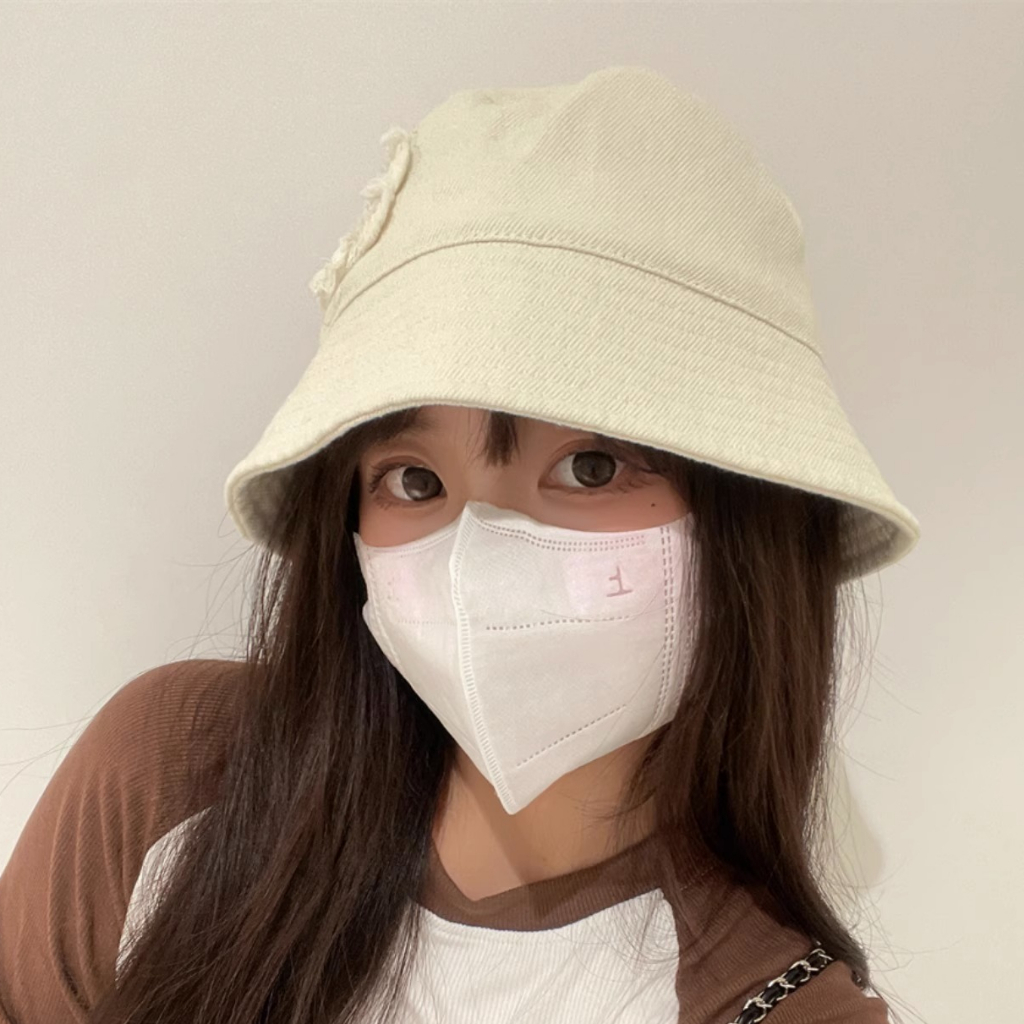 Mũ Bucket Thêu Hoa Thoáng Khí Thoải Mái Dễ Phối Đồ Thời Trang Mới Cho Nữ