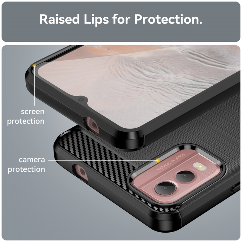 Ốp điện thoại TPU Mềm Sợi Carbon Cho Nokia C32 C 32