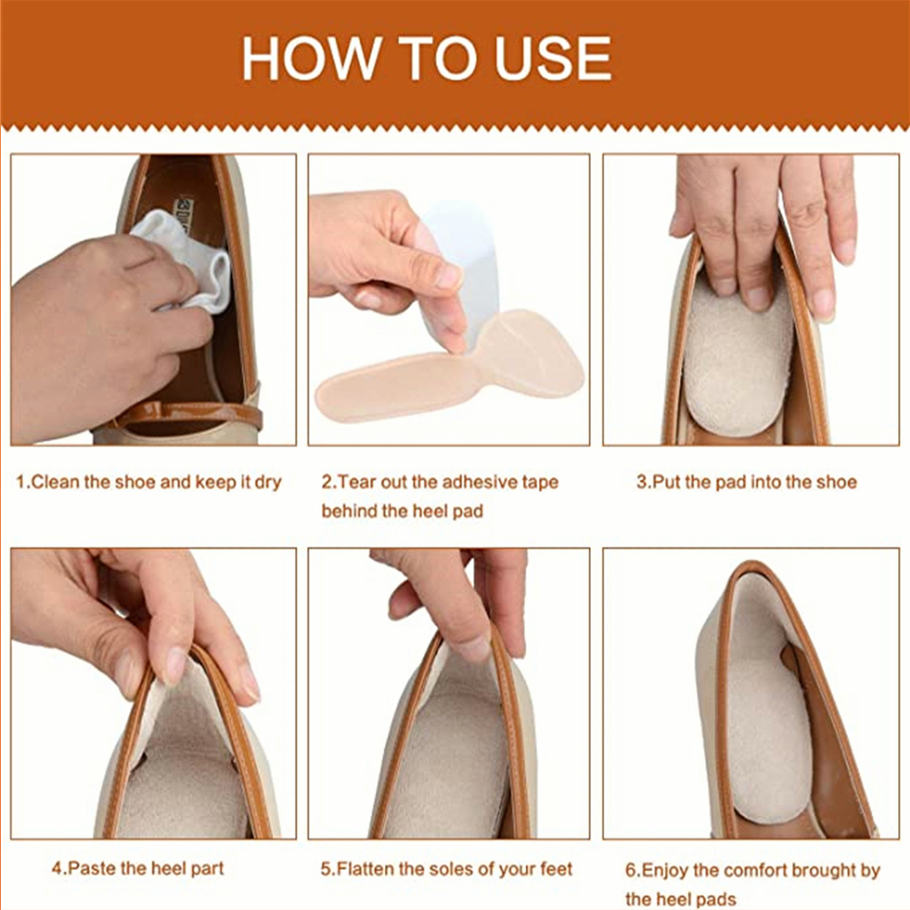 SmileFairyCCBộ 2 Miếng Dán Bảo Vệ Lưng Giày Thể Thao Chống Mòn Có Thể Điều Chỉnh Kích Cỡ Cho Nữ
