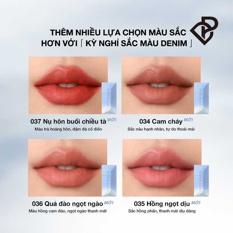 Son kem ReadMe Lip Stain Perfect Diary kem nhung lì lâu trôi sắc tùy chọn 4g