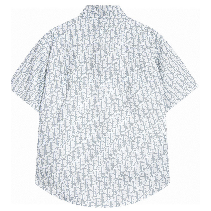 Áo Sơ Mi Dior Tay Ngắn Chất Liệu cotton In Họa Tiết Thời Trang Mùa Hè Cho Nam Và Nữ