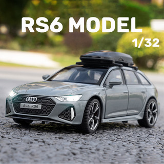 Mô hình xe hơi audi rs6 bằng hợp kim tỉ lệ 1: 32 có đèn và nhạc cho bé trai