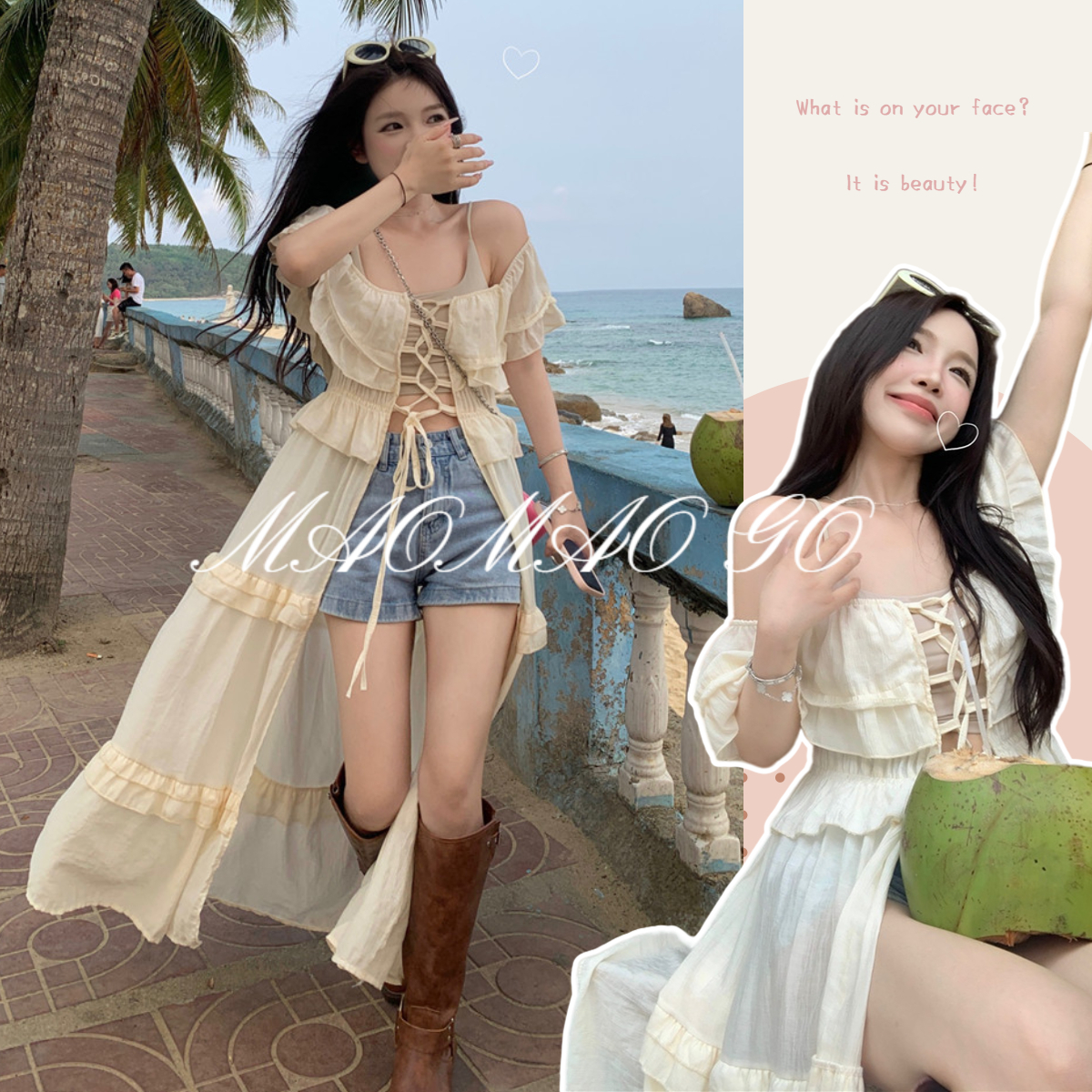 Maomao GO Mới Đầm Thời Trang Pháp Cao Cấp Thiết Kế Đơn Giản Và Mỏng Hợp Xu Hướng Cho Nữ