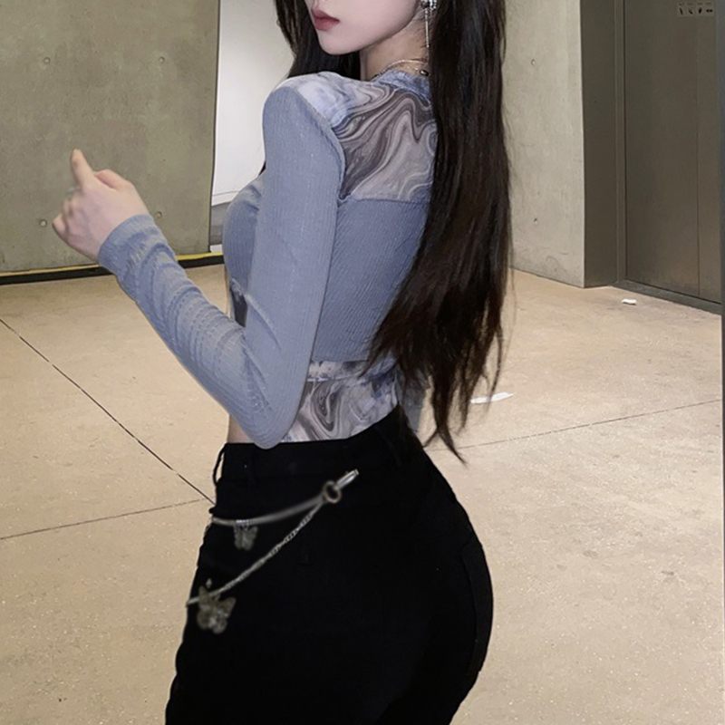 Bộ Áo Liền Quần Tay Dài Ghép Mảnh Ghép Vải Ống Mực Tinh Khiết Thoáng Khí Phong Cách Đẹp Mắt Dành Cho Bạn Nữ