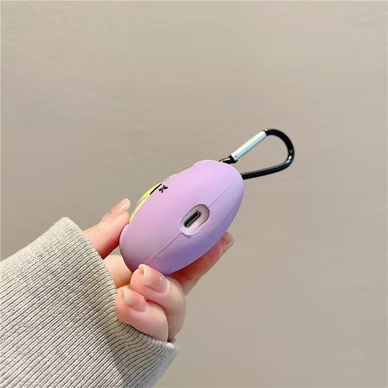 Vỏ Bảo Vệ Hộp Sạc Tai Nghe airpods pro gen 2 1 2 pro 3 Hình Quả Cà Tím Dễ Thương