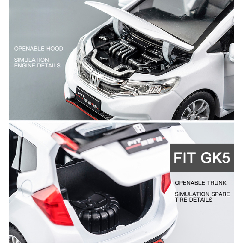 Mô Hình Xe Ô Tô Honda FIT GK5 Tỉ Lệ 1: 32 Cao Cấp