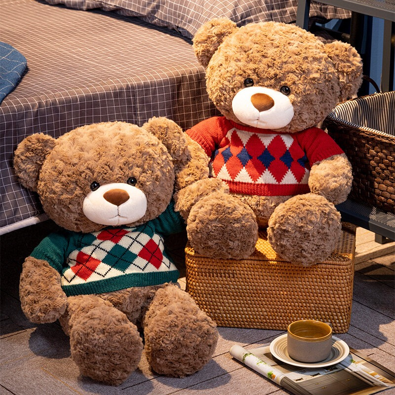 Thú Nhồi Bông Hình Gấu Teddy Cỡ Lớn Trang Trí Nhà Cửa