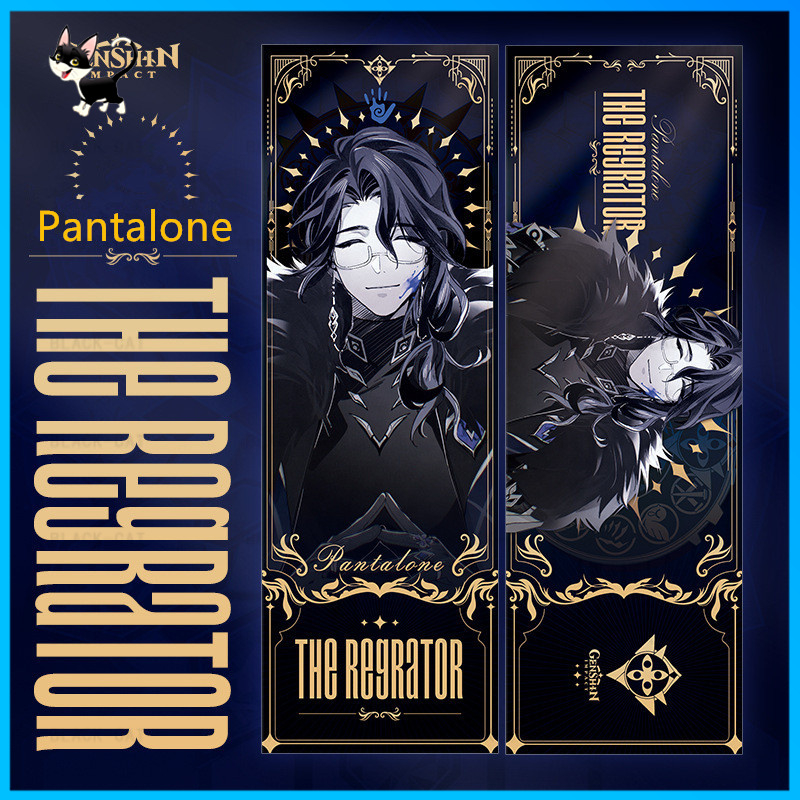 Bookmark Hai Mặt In Hình anime Genshin Va Chạm anime Fools Series Tartaglia Quà Tặng Cho Trẻ Em