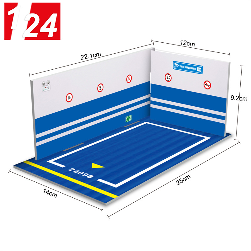 Mô Hình Lắp Ráp Bãi Đỗ Xe Hơi Diorama Tỉ Lệ 1 / 24