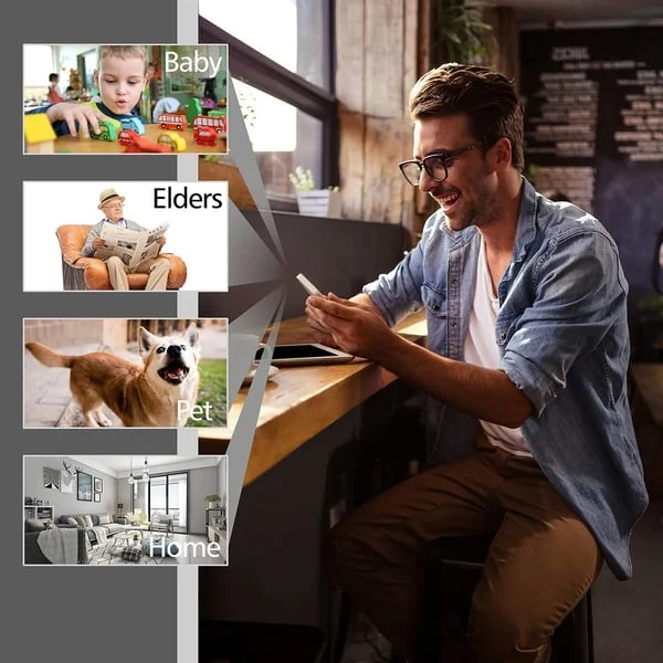 Camera An Ninh Mini Không Dây 1080P Kết Nối WiFi, Hỗ Trợ Tầm Nhìn Ban Đêm