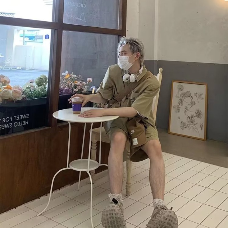 Áo Sơ Mi Nam Tay NgắN Thêu Chữ ThờI Trang 2023 MớI