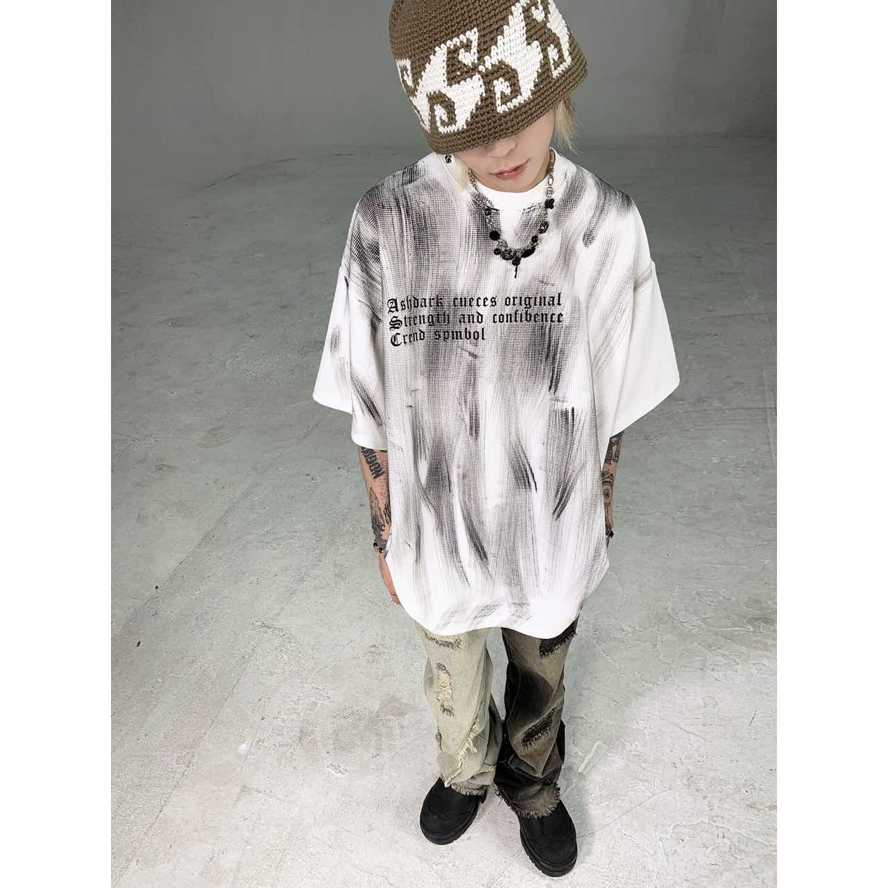 Áo Thun Tay Ngắn Cổ Tròn Dáng Rộng In Họa Tiết Thời Trang Mùa Hè Cho Nam