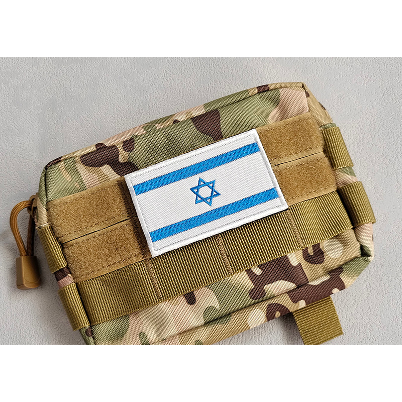 Sticker Ủi Thêu Hình Lá Cờ Israel Có Móc Treo Tiện Dụng
