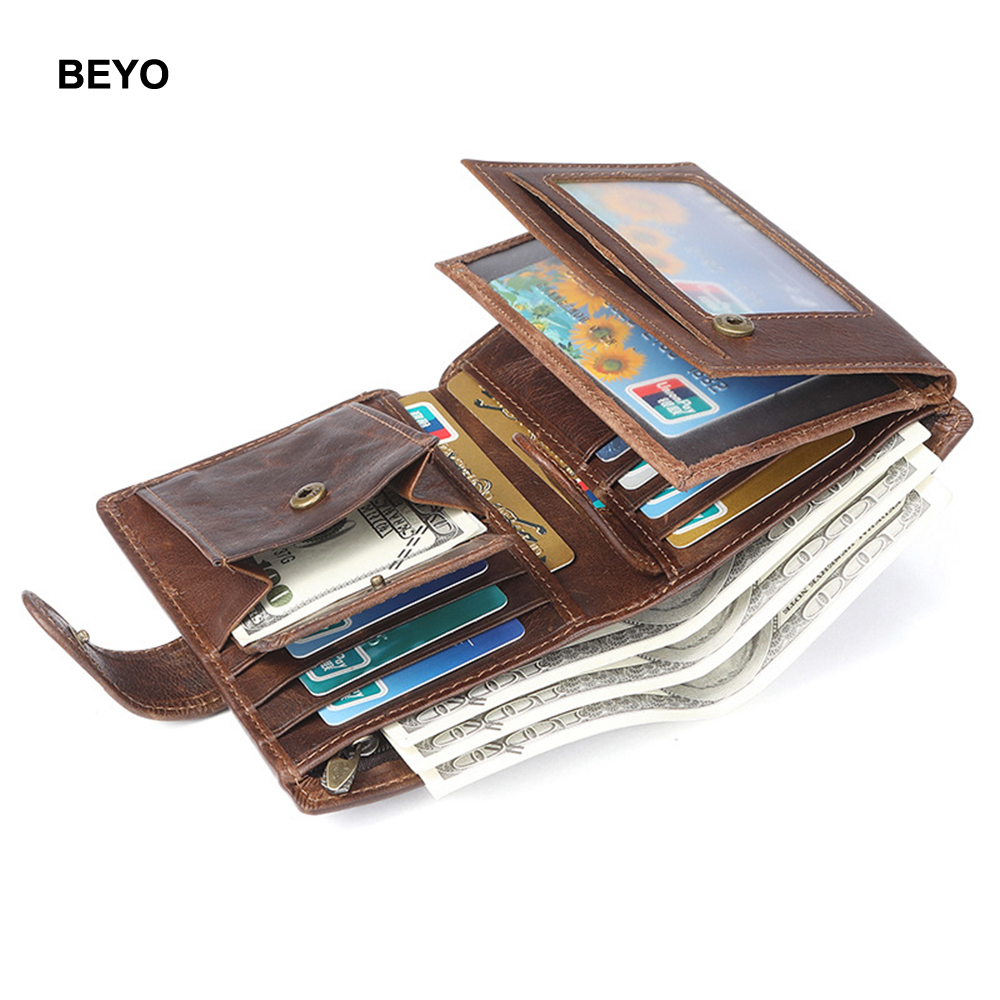 Ví Da Đa Năng Phong Cách Vintage Cho Nam