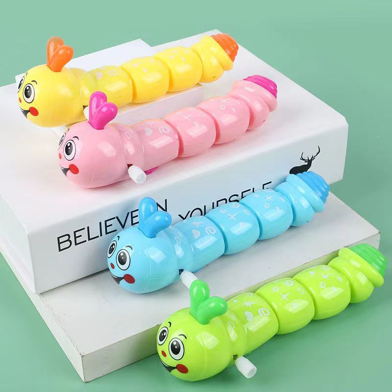 Đồ Chơi Sâu Bướm Hoạt Hình Sáng Tạo Cho Trẻ Em，Đồ chơi con sâu vặn cót đa sắc màu đồ chơi giải trí thú vị cho bé