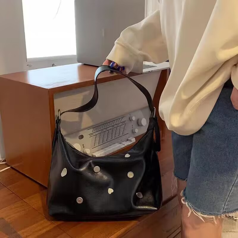 Túi Đeo Vai Bằng Da Mềm Dễ Phối Đồ Thời Trang Dành Cho Nữ