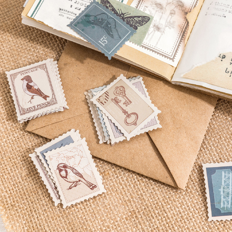 Bộ 46 Hình Dán Tự Nhiên Mini Dùng Trang Trí Thiệp / Quà Tặng C7426