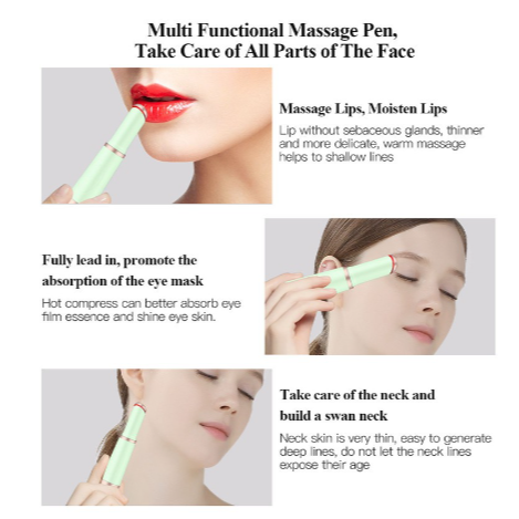 Bút Massage Mắt Mini Bằng Ion Photon Giúp Làm Đẹp Chống Lão Hóa Chống Nếp Nhăn Và Quầng Thâm