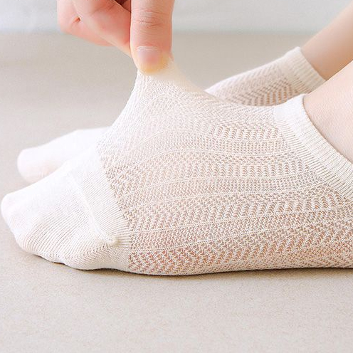 Vớ Thuyền Cotton Trơn Mỏng Miệng Nông Chống Trượt Phong Cách Mùa Hè Cho Nữ