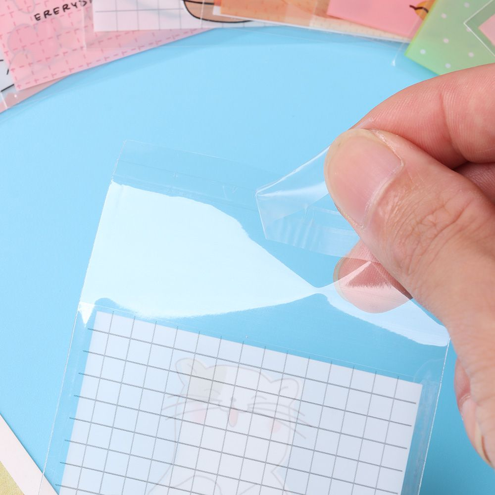 Set 100 Túi Nhựa Tự Dính In Họa Tiết Hoạt Hình Đựng Kẹo / Bánh Quy Kích Thước 7x7cm Trang Trí Tiệc Cướ