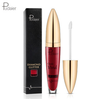 Pudaier 18 Màu Kim Cương Shine Lip Gloss Matte Cho Chất Lỏng Lấp Lánh Màu Ngọc Trai Chống Thấm Nước Trang Điểm