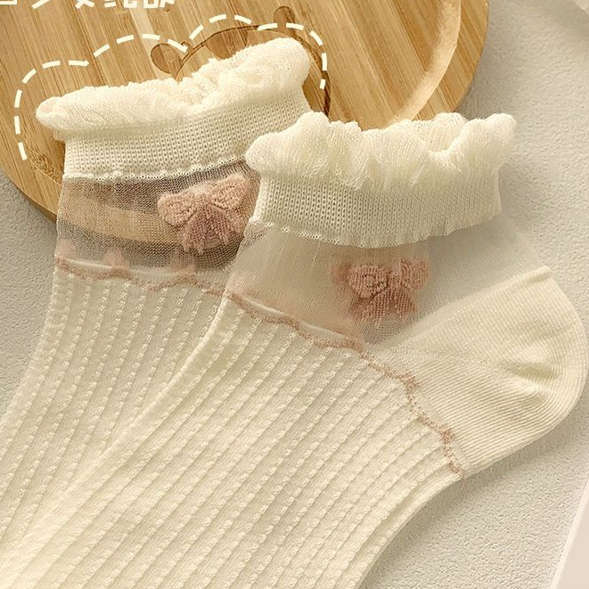 Vớ Thuyền Lụa Pha Lê Mỏng Thoáng Khí Miệng Nông Dễ Phối Đồ Phong Cách Nhật Bản Thời Trang Mùa Hè Cho Nữ