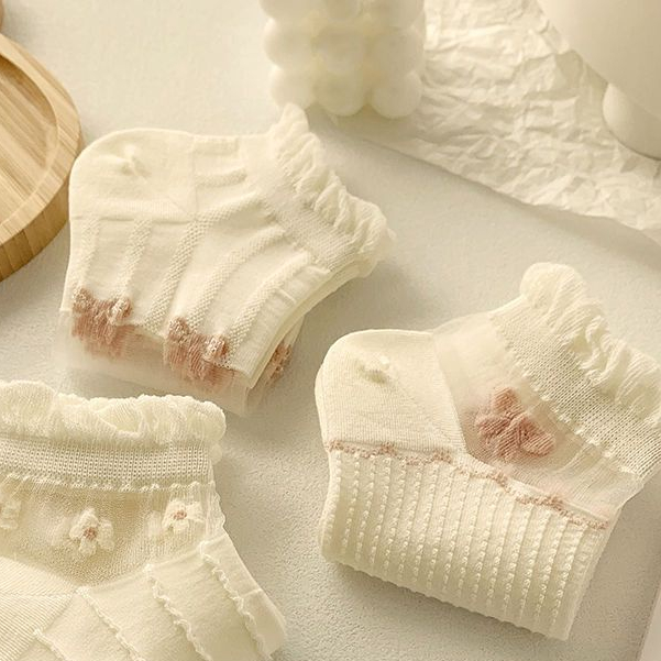 Vớ Thuyền Lụa Pha Lê Mỏng Thoáng Khí Miệng Nông Dễ Phối Đồ Phong Cách Nhật Bản Thời Trang Mùa Hè Cho Nữ