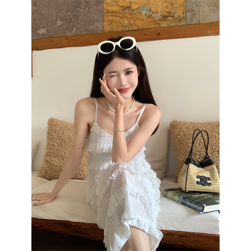 Đầm Dài Không Tay Cổ Chữ V Thời Trang Cho Nữ