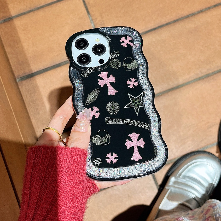 Ốp Điện Thoại TPU Mềm Trong Suốt Phối Kim Tuyến Nước Thời Trang Cho iPhone 12 13 14 Pro Max