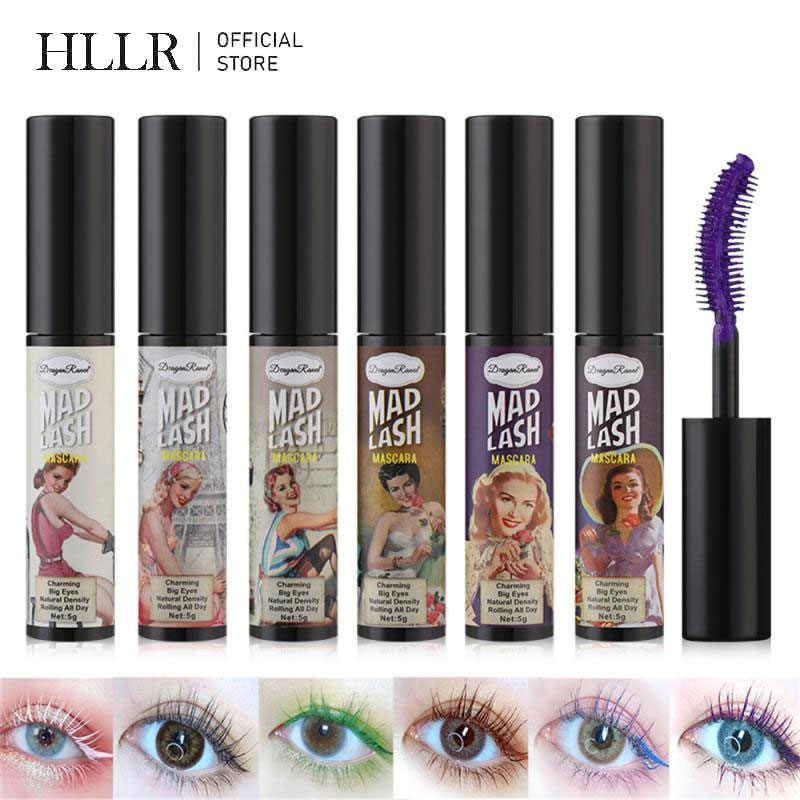 Mascara Sợi Tơ HLLR 4D Nhiều Màu Tùy Chọn Giúp Kéo Dài Và Uốn Cong Lông Mi