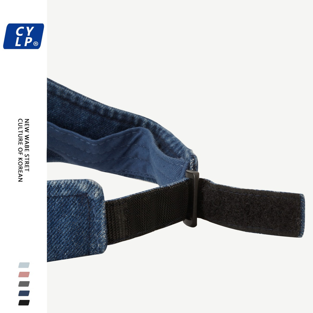 Mũ Lưỡi Trai Denim Chống Nắng Thêu Chữ C Phong Cách Thể Thao Đường Phố Hàn Quốc Cho Nữ