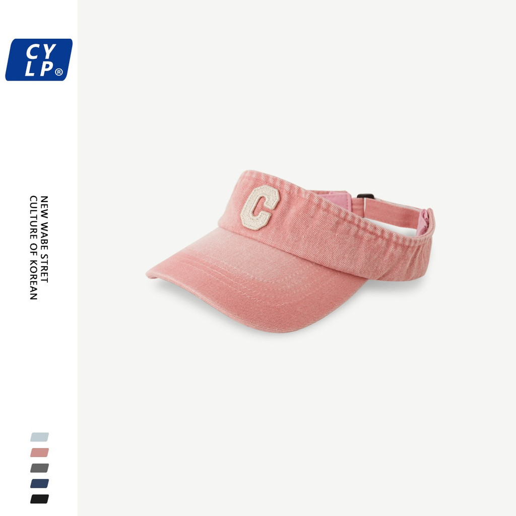 Mũ Lưỡi Trai Denim Chống Nắng Thêu Chữ C Phong Cách Thể Thao Đường Phố Hàn Quốc Cho Nữ