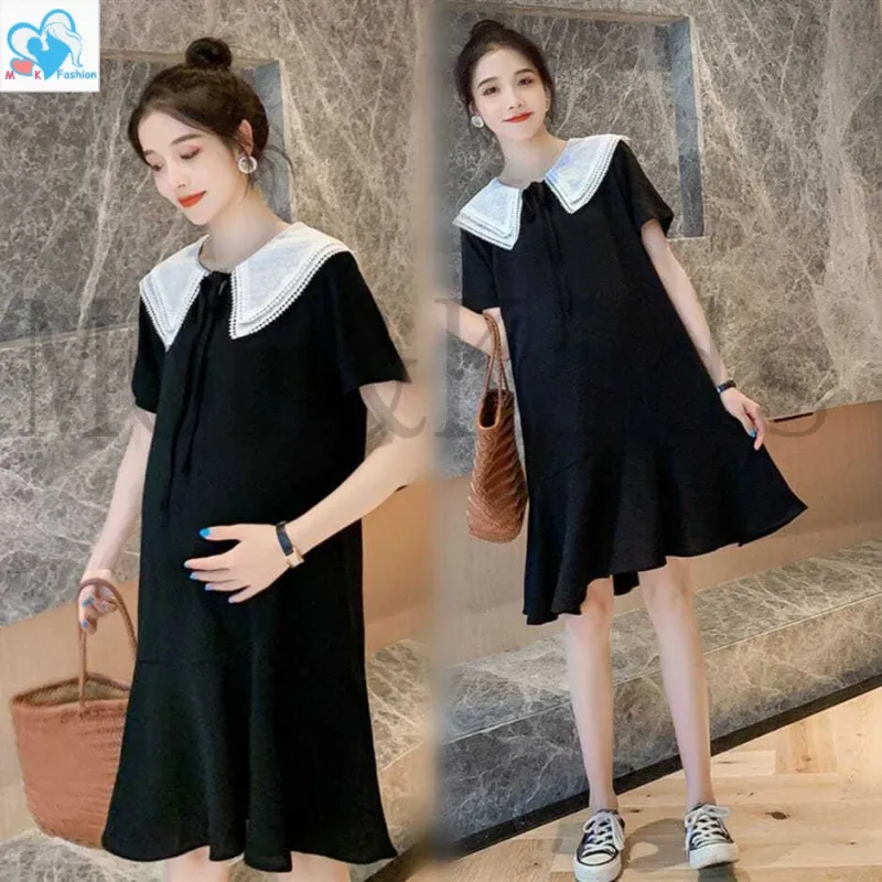Đầm Chữ A Dáng Rộng Phong Cách Phương Tây Thời Trang Cho Mẹ Bầu
