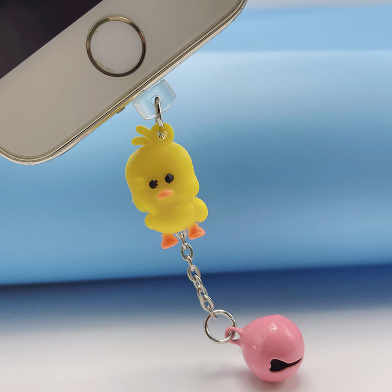 Nút Cắm Chống Bụi Kiểu Hoạt Hình Dễ Thương Cho Cổng Sạc Điện Thoại / Tai Nghe