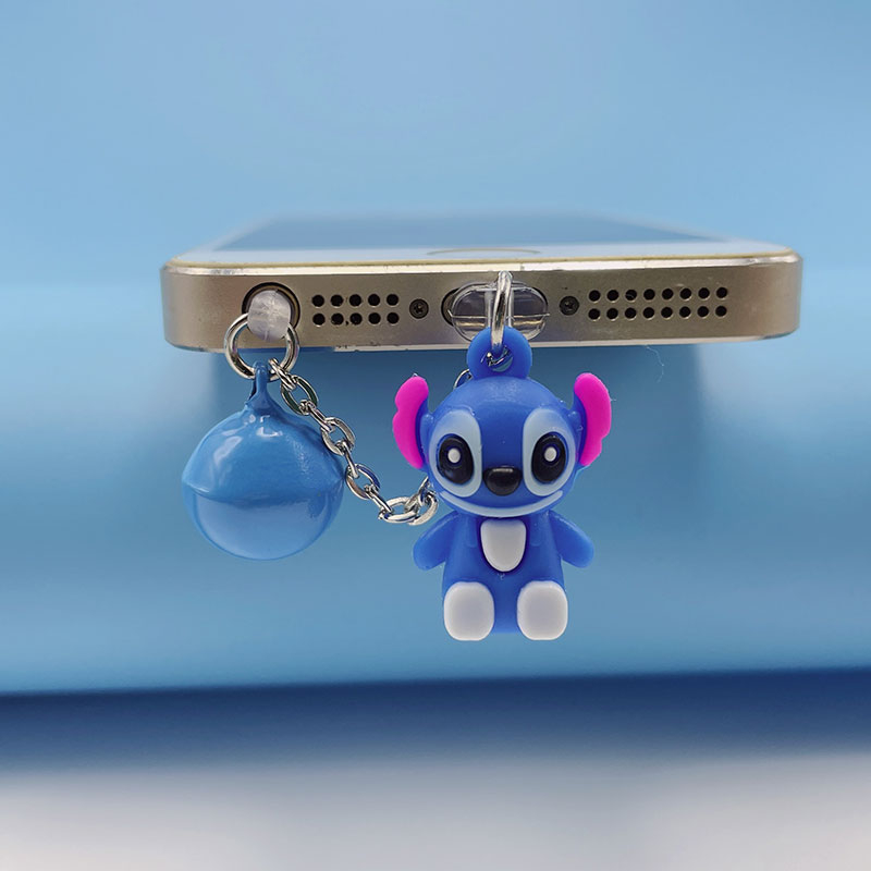 Nút Cắm Chống Bụi Kiểu Hoạt Hình Dễ Thương Cho Cổng Sạc Điện Thoại / Tai Nghe